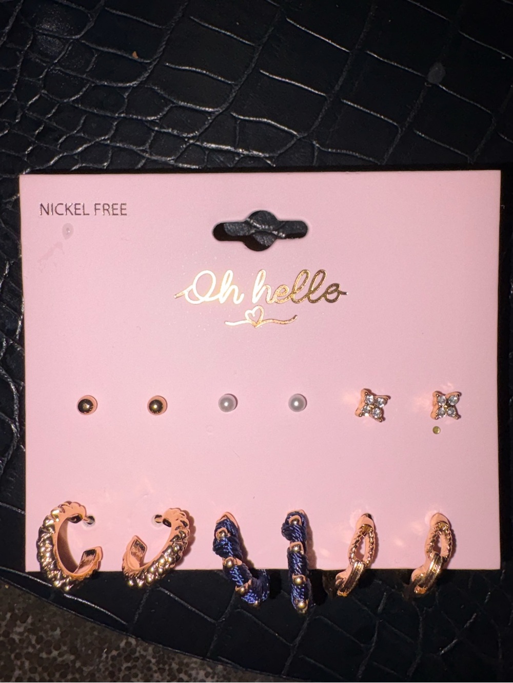 Women’s 6 Set Nickle Free Earrings